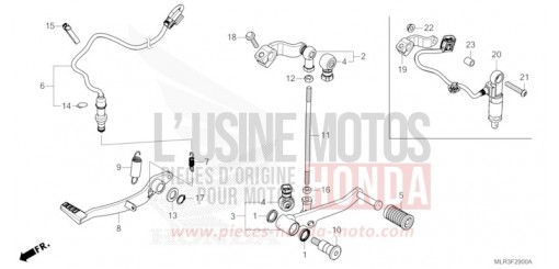 PEDALE CBR500RAT de 2026